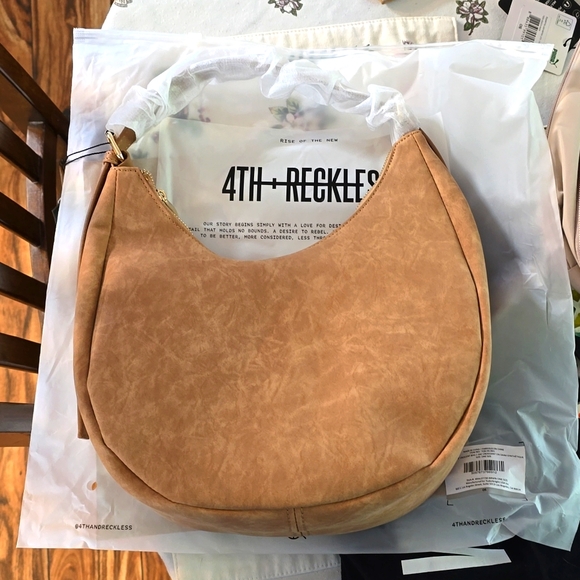 Fourth Studio Faux Suede Crescent Bag - Picture 1 of 6